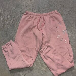 PINK Victoria’s Secret Bedazzled Pink Sweatpants